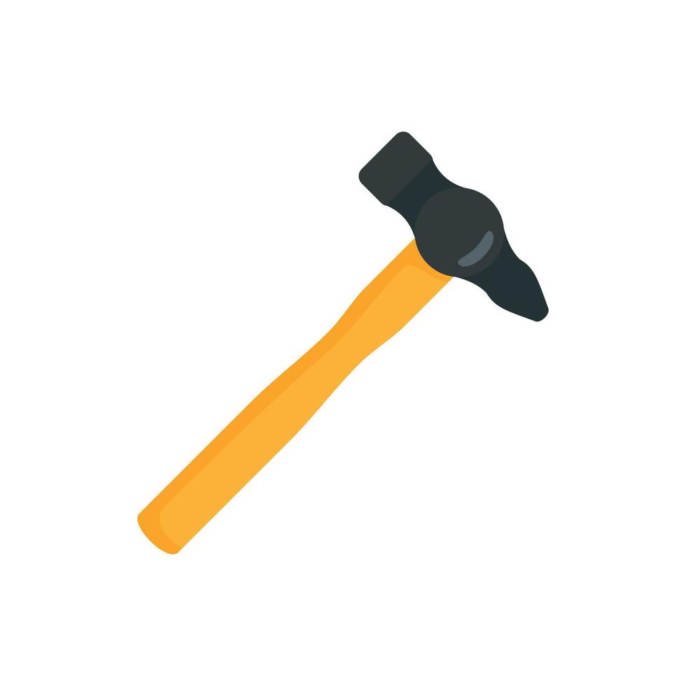 Hammer tool icon, flat style 14473735 Vector Art at Vecteezy