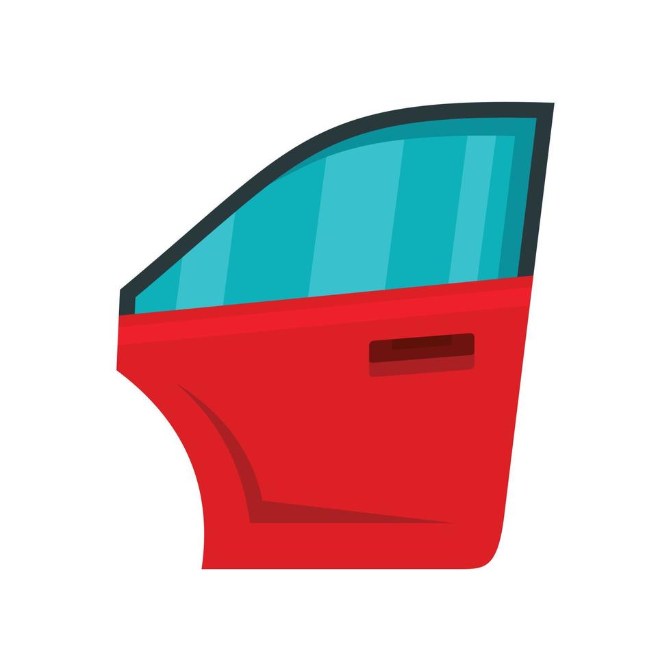 icono de puerta de coche, estilo plano vector