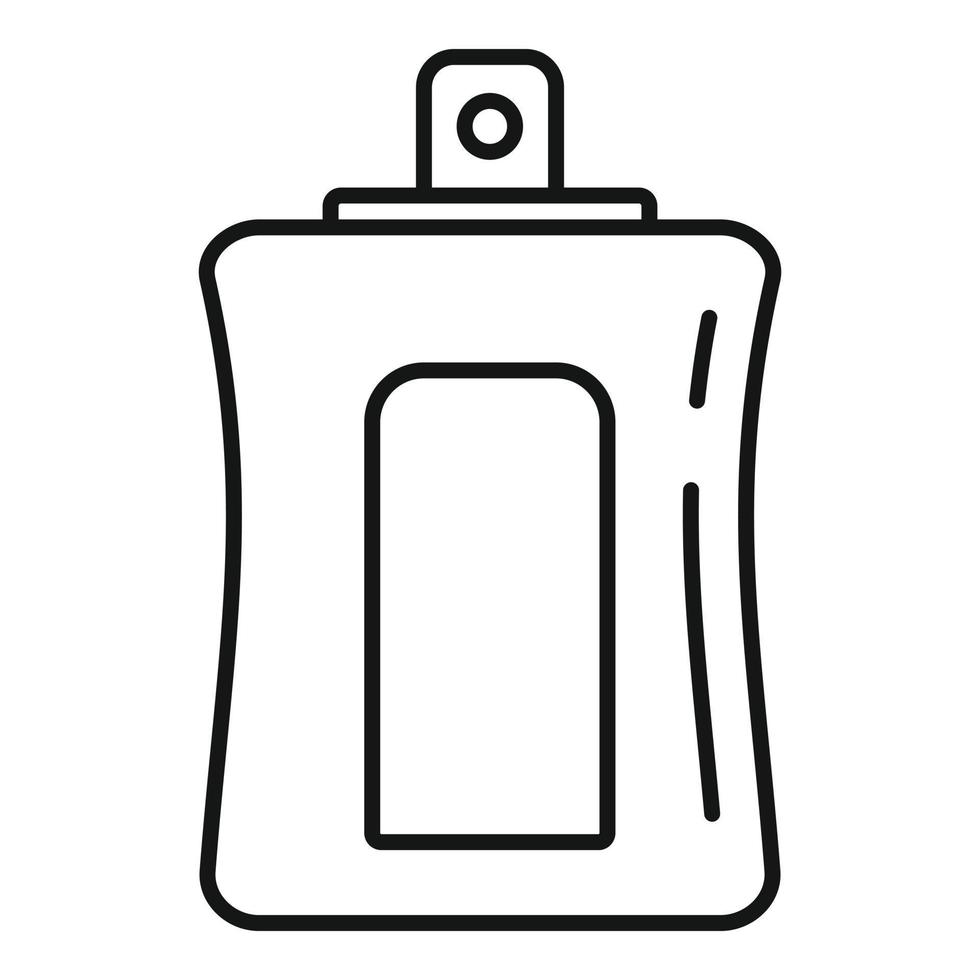 icono desodorante de perfume, estilo de esquema vector