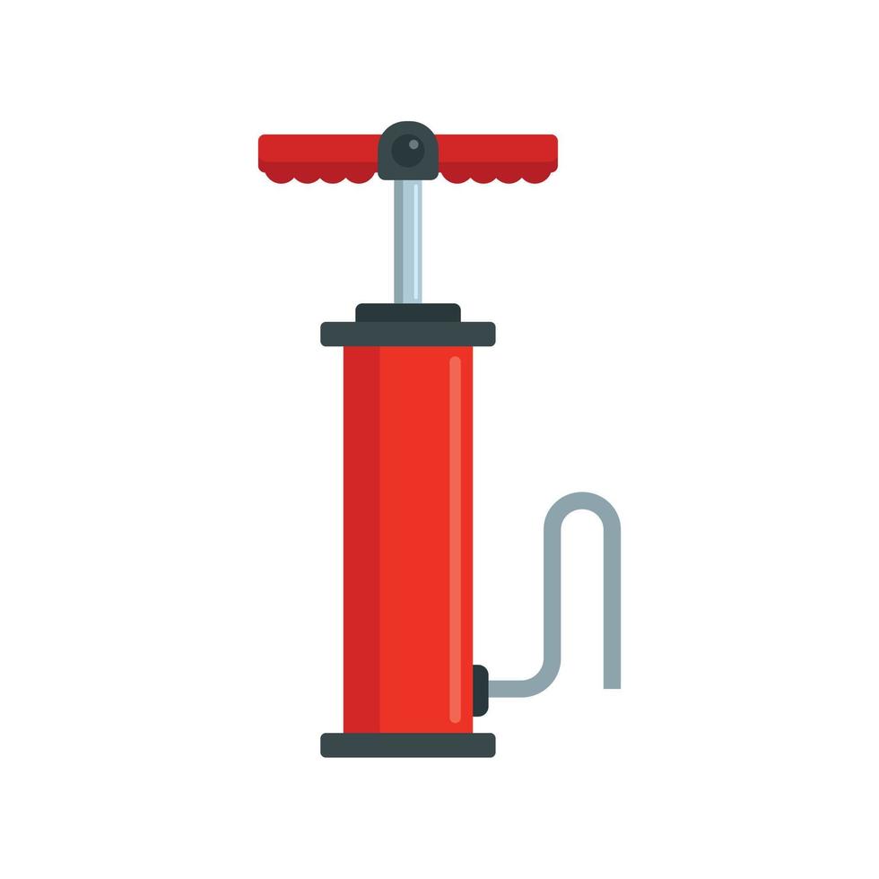 Car air pump icon, flat style vector