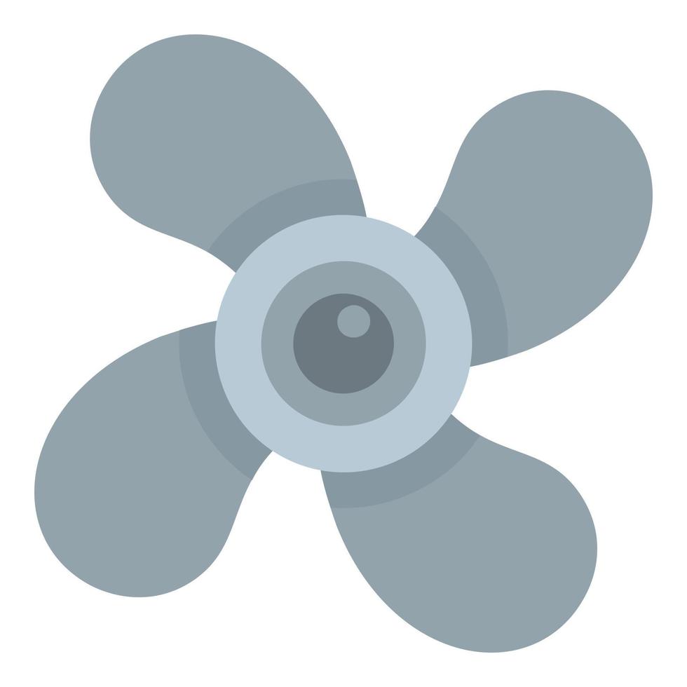 icono de ventilador de aire, estilo plano vector