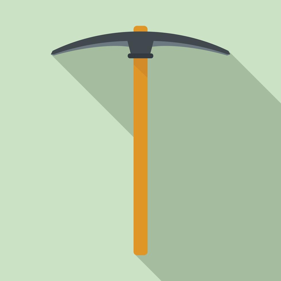 Pick axe icon, flat style vector