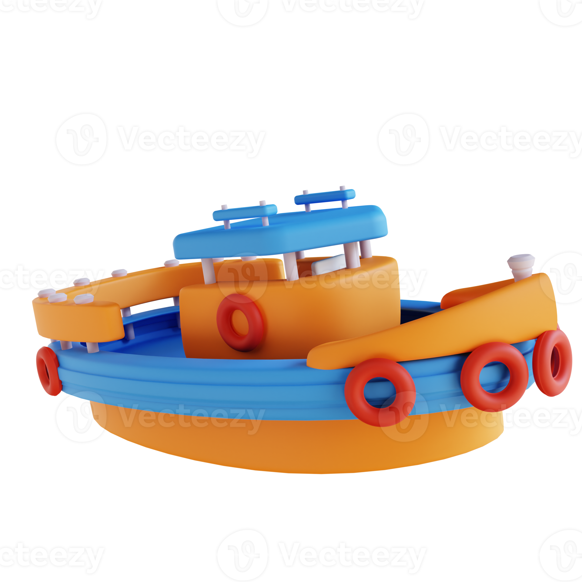 3D illustration toy boat 14473875 PNG
