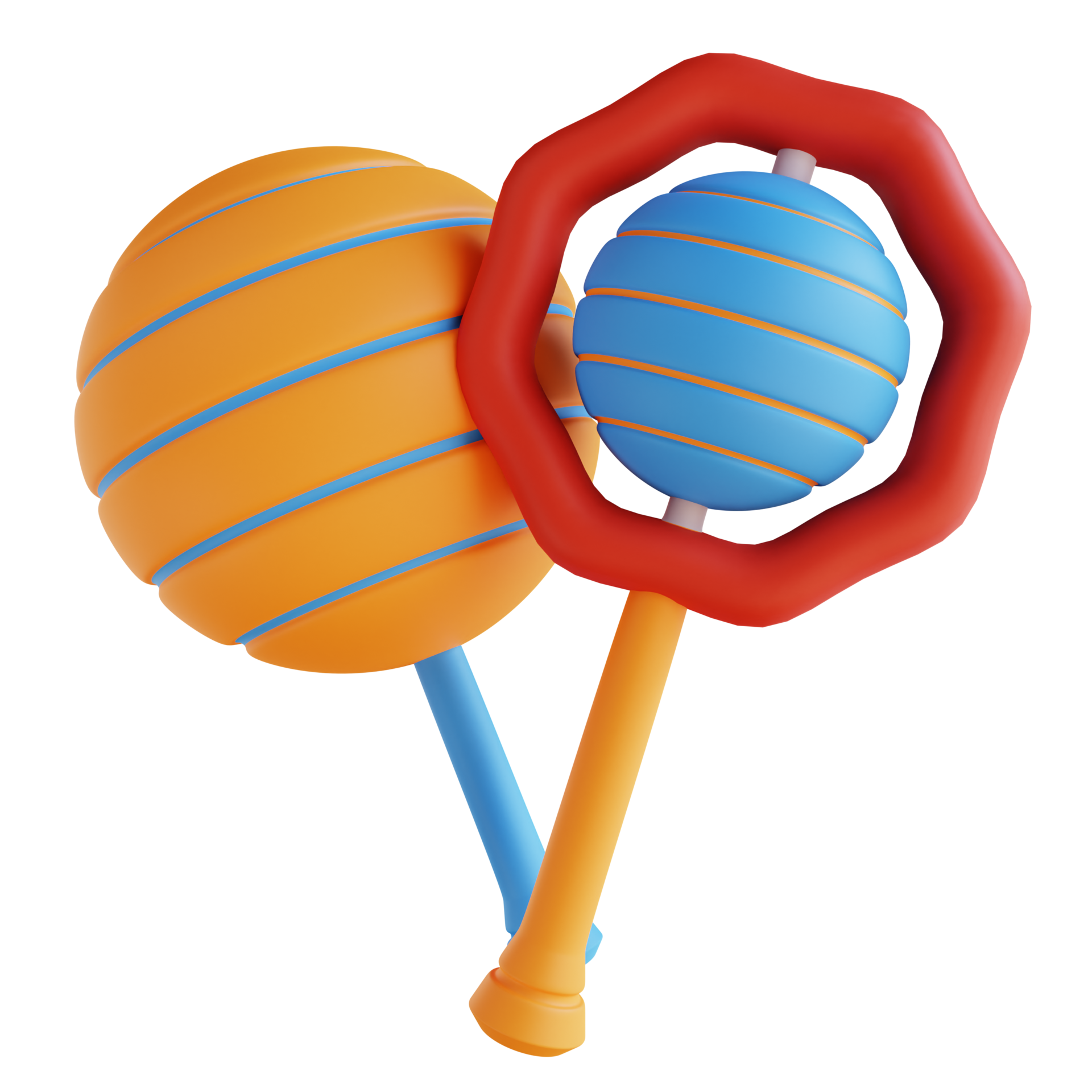 3D illustration rattles 14473885 PNG