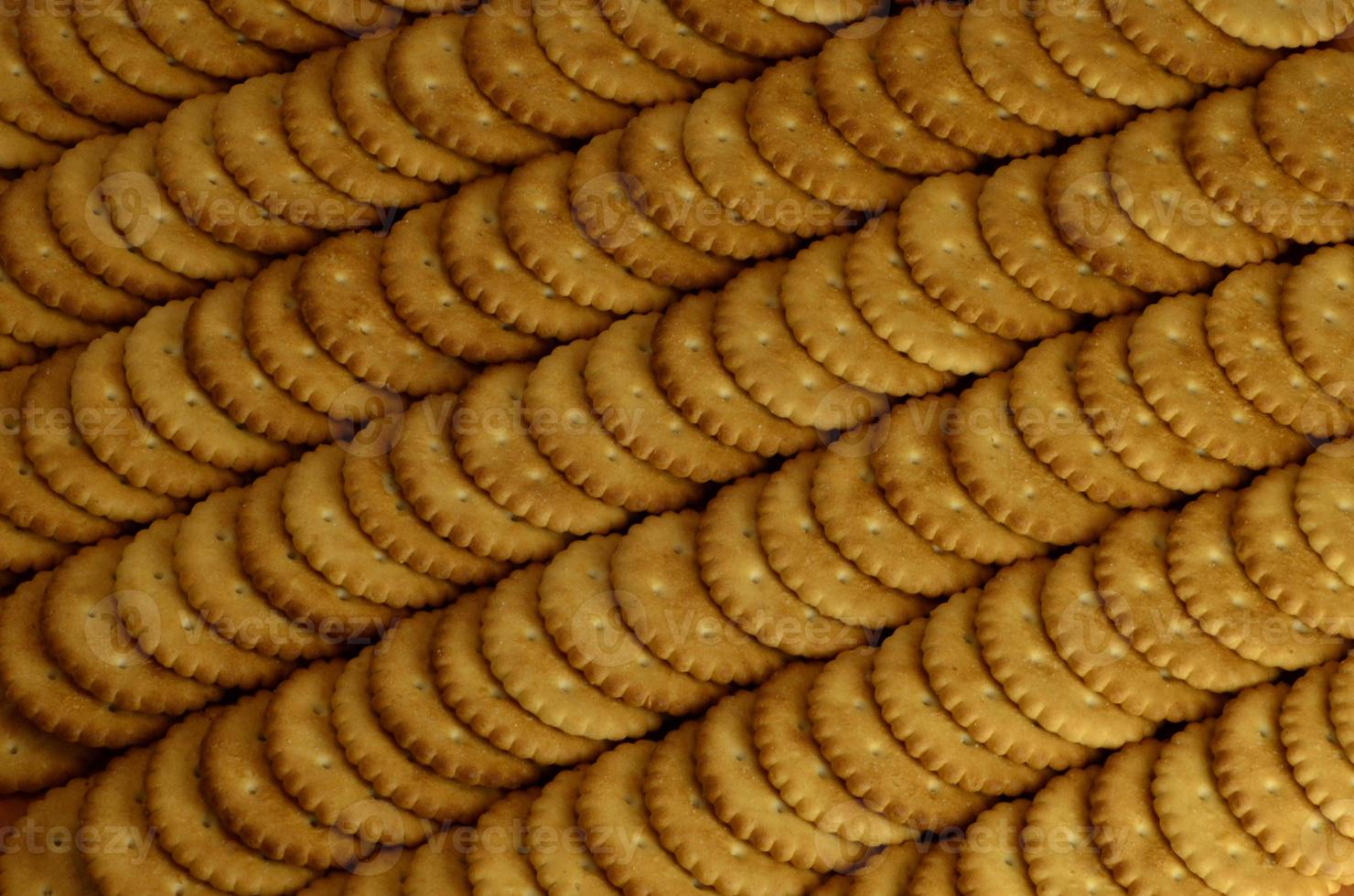 Closeup of salted crackers photo