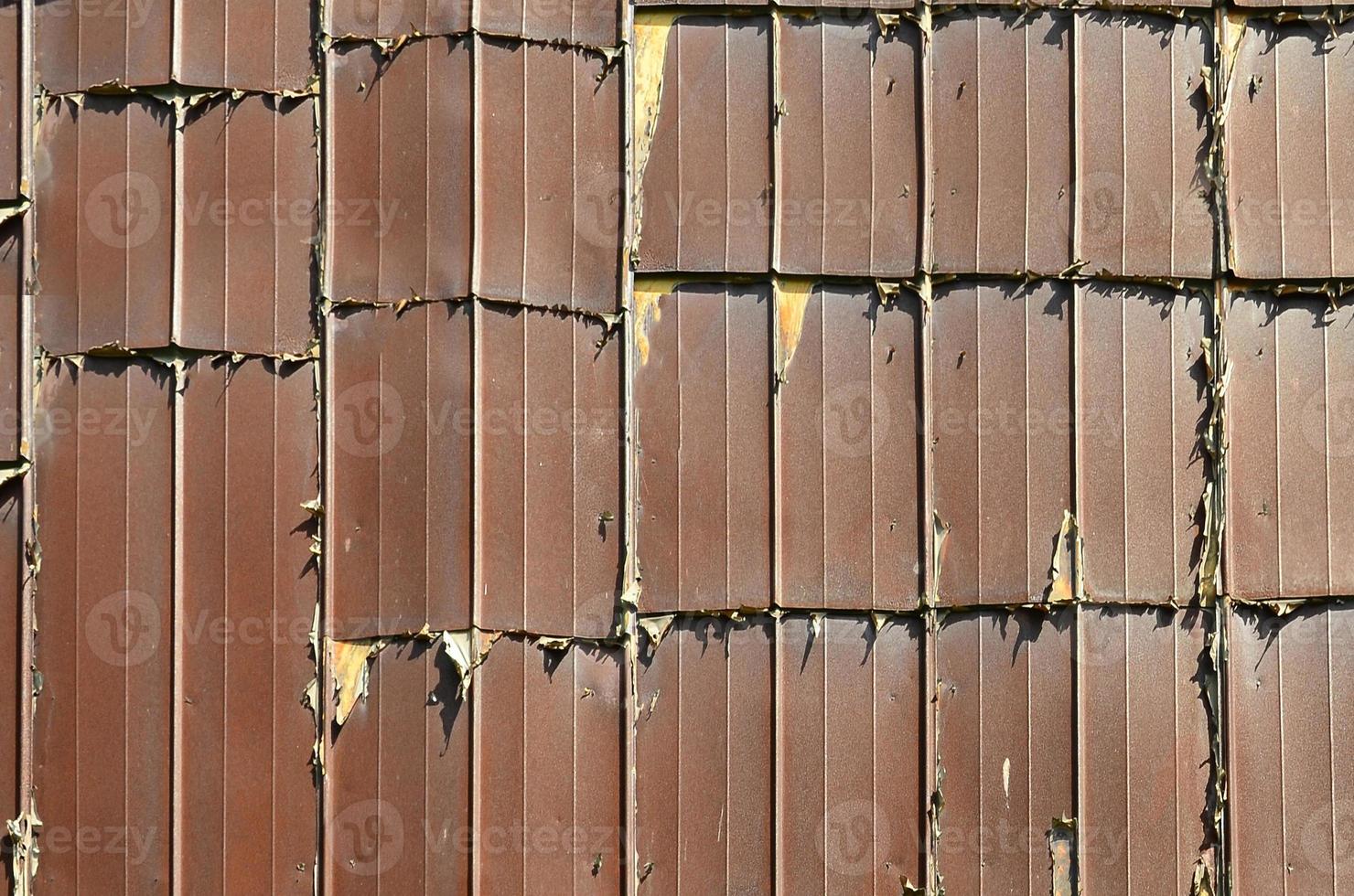Rusty Steel Metal with cracked paint, grunge background photo