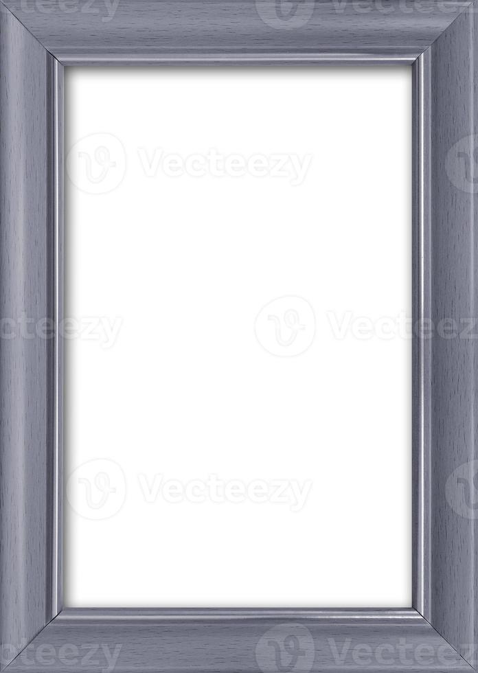 Empty picture frame with a free place inside, isolated on white photo