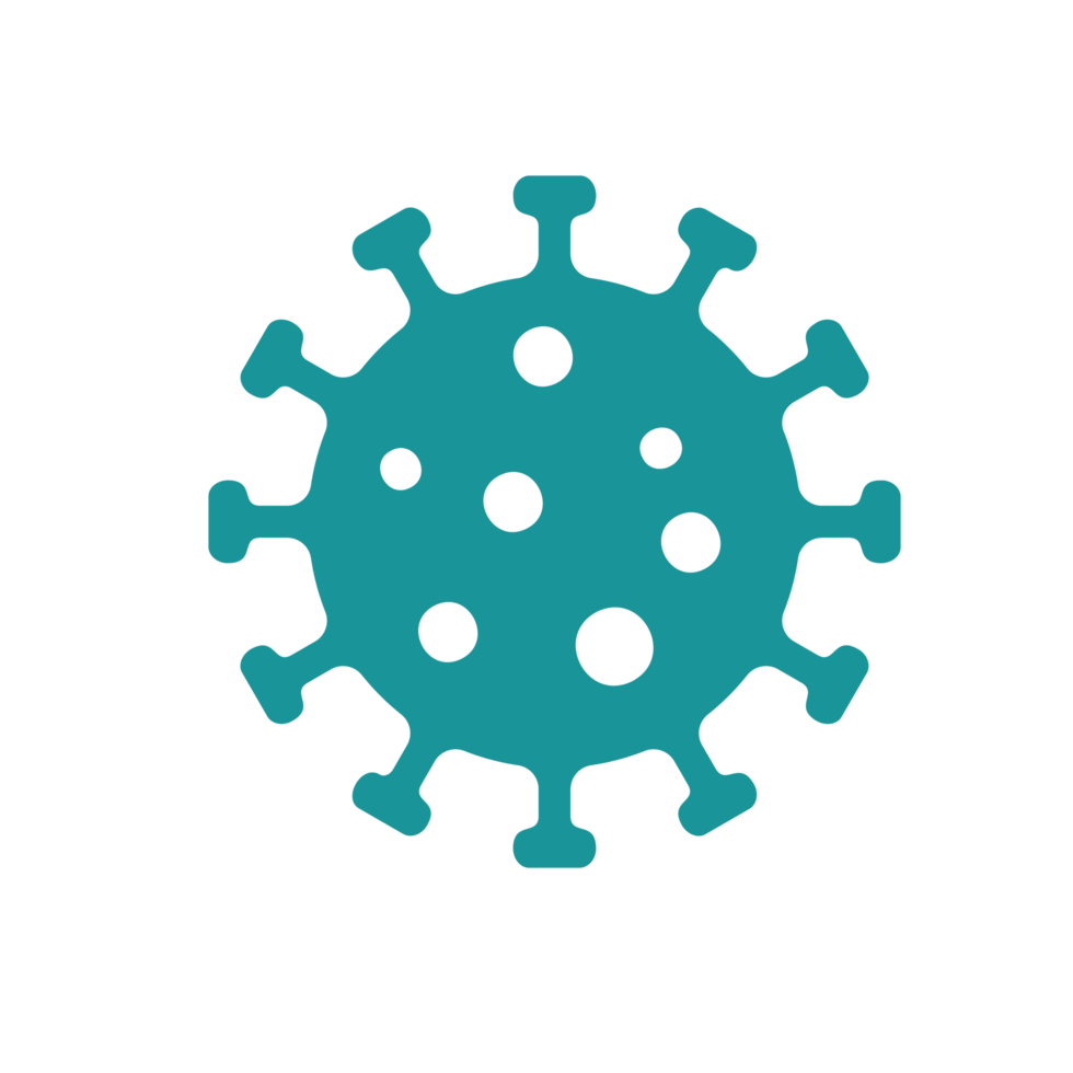 Covid-19 icon Viruses that are spread through coughing or sneezing Simple flat design png