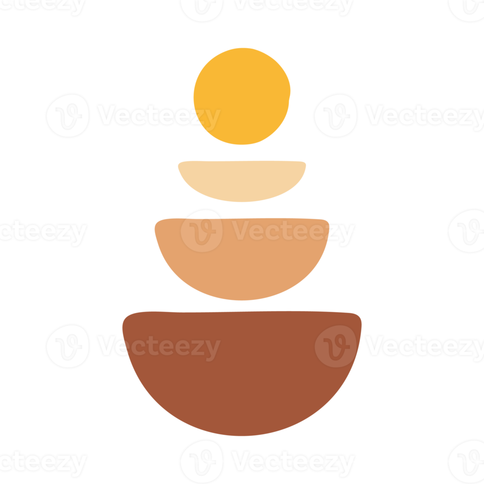 sovrapposizione semicircolare minimalista per la decorazione della parete png