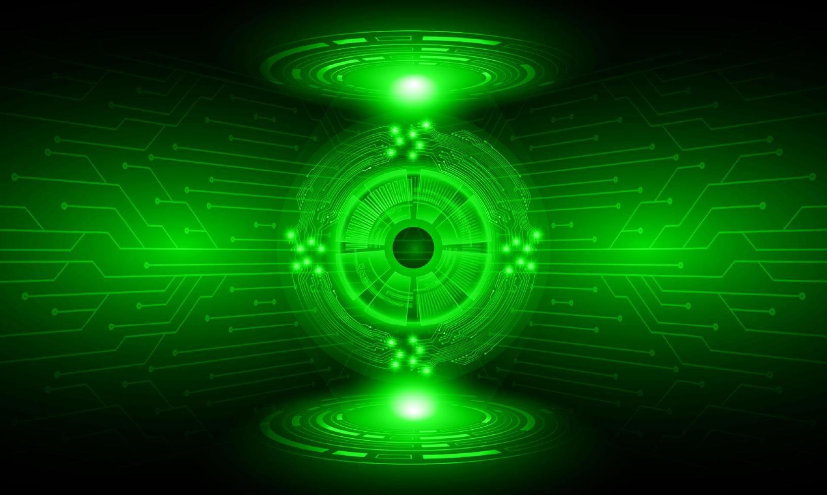 Modern Holographic eye on technology Background vector
