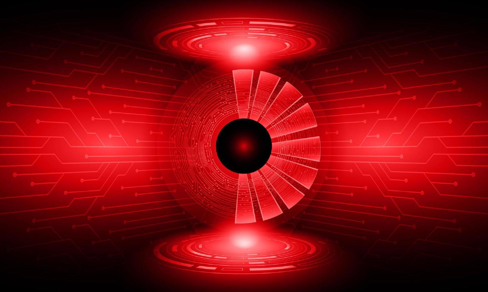 Modern Holographic eye on technology Background vector