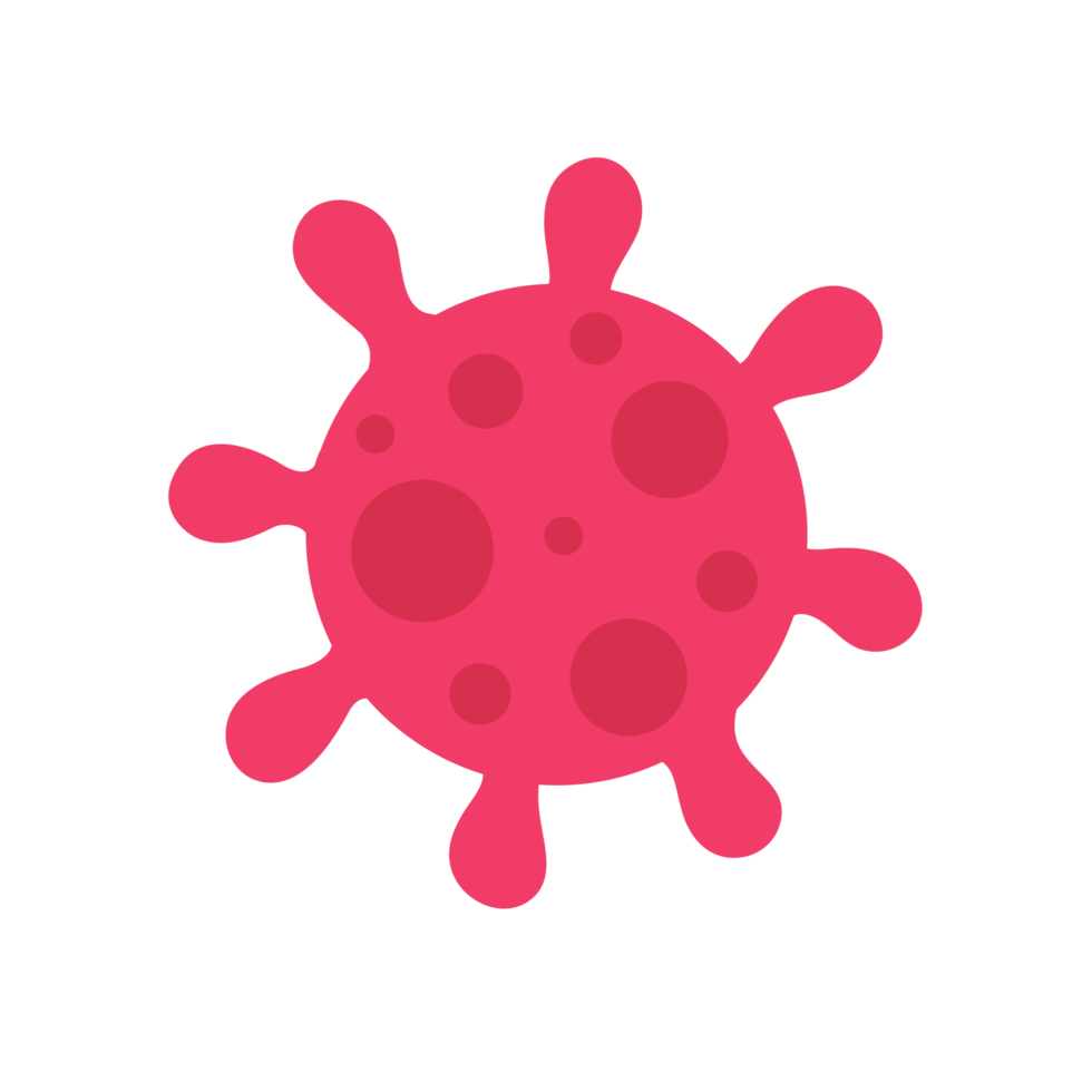 Covid-19 icon Viruses that are spread through coughing or sneezing Simple flat design png