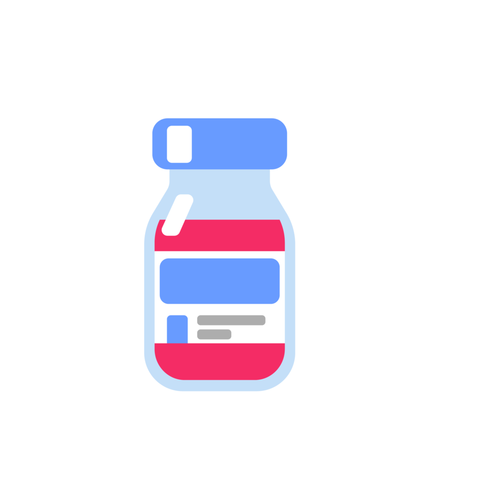 Vaccine and medicine icons to help patients Concept of prevention of new virus strains png