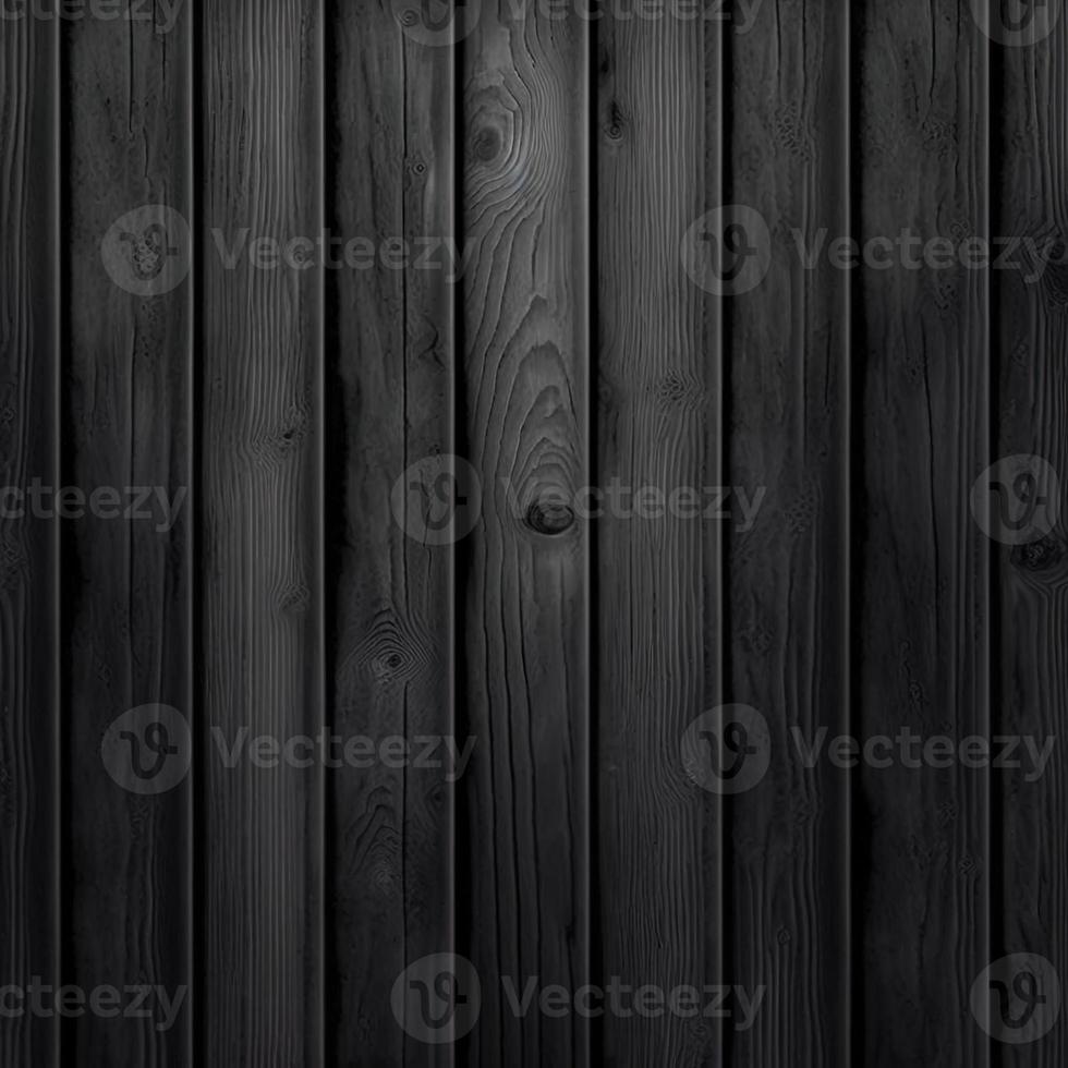 Black wooden background, old wooden texture photo