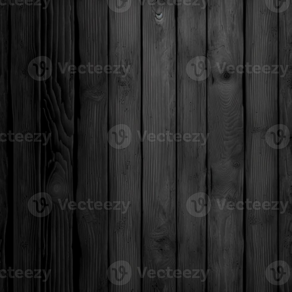 Black wooden background, old wooden texture photo