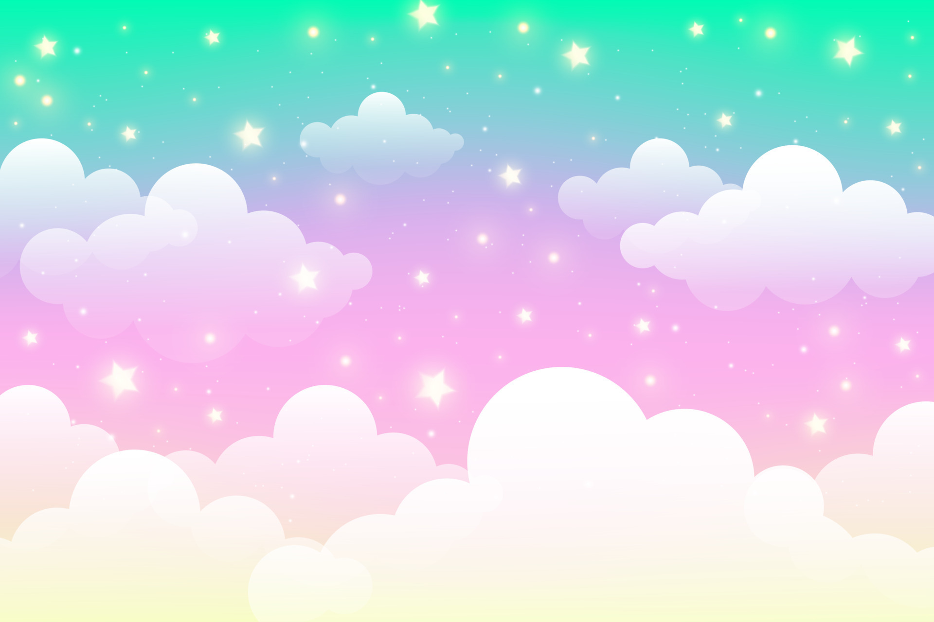 Clouds wallpaper cute HD background vector  free image by rawpixelcom   Sasi  Pastel background wallpapers Pastel background Cloud wallpaper