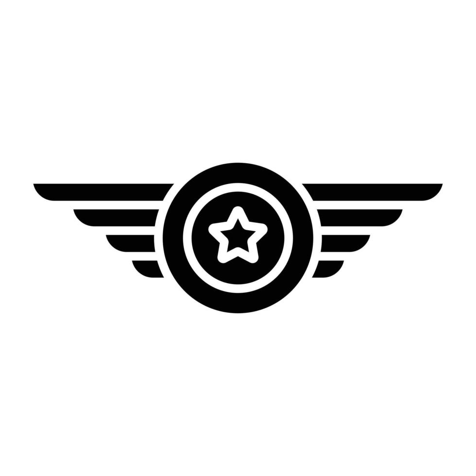 A unique design icon of star emblem vector