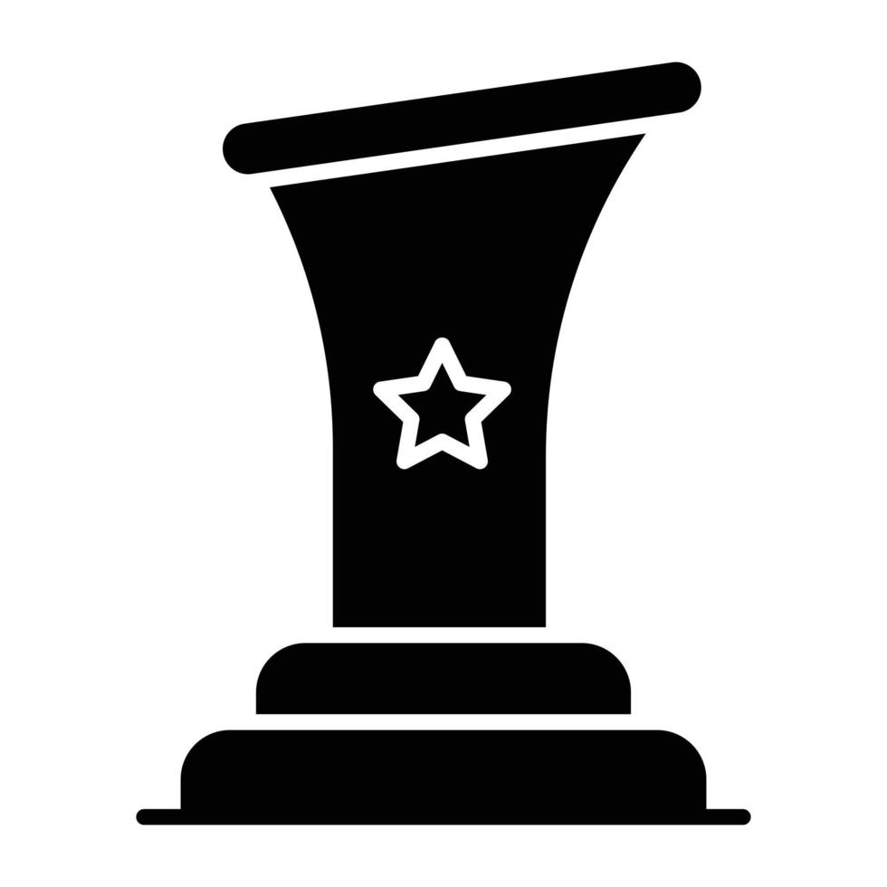 un icono de diseño único de triunfo vector