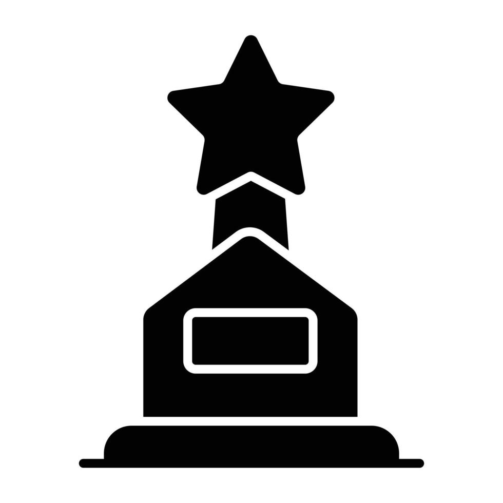 A unique design icon of triumph vector