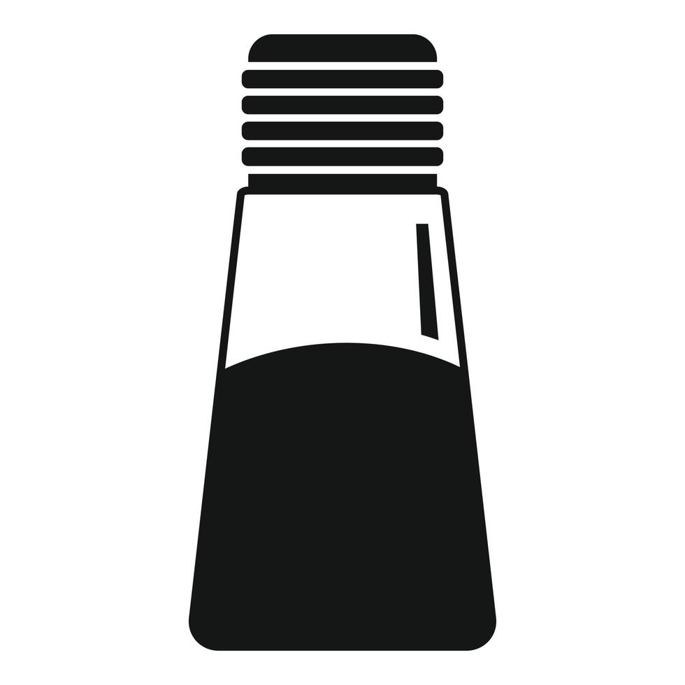 icono de olla de sal, estilo simple vector
