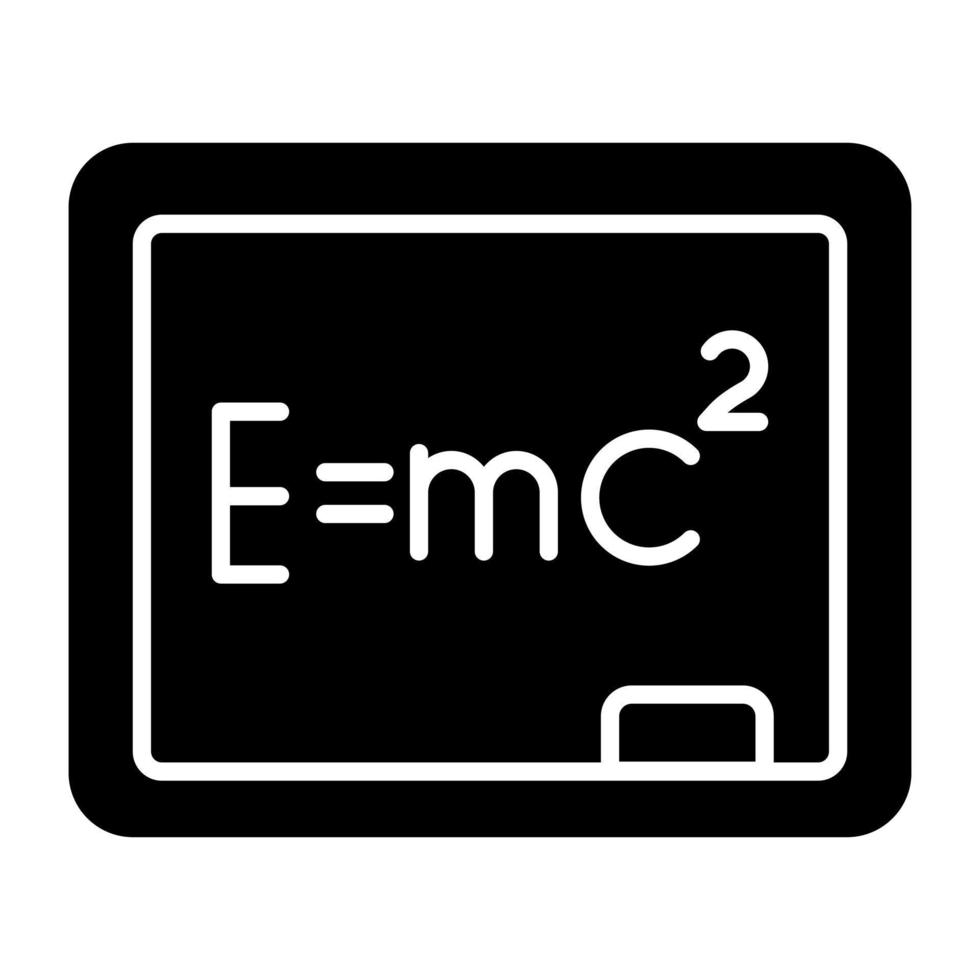 An icon design of physics formula vector