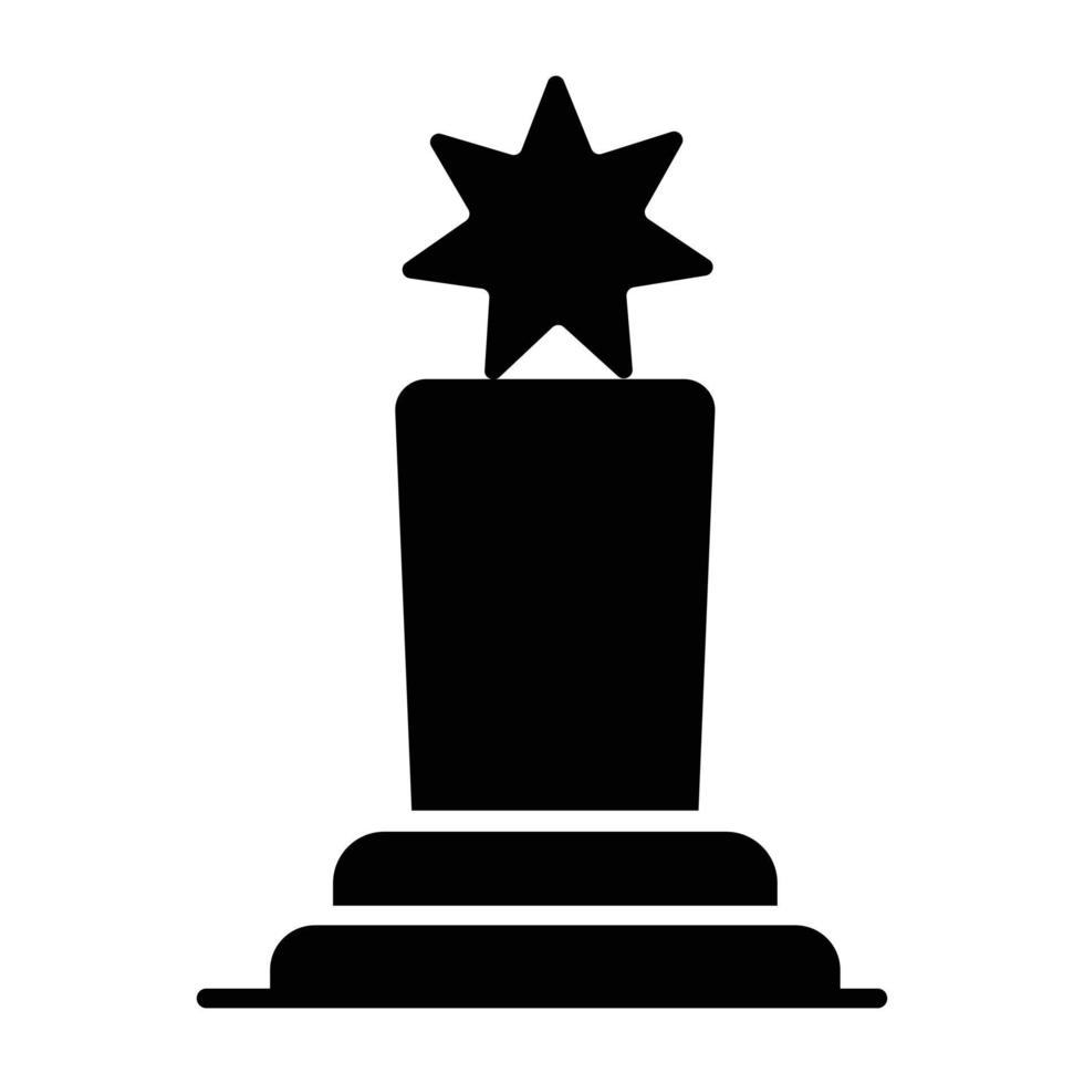A unique design icon of triumph vector