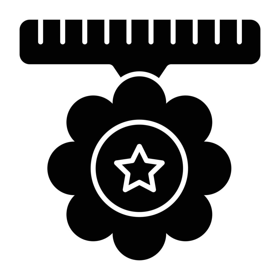 icono de diseño moderno de medalla vector