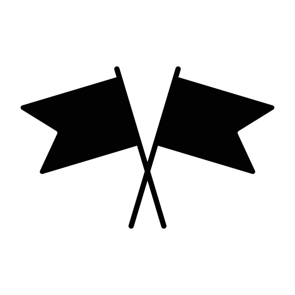 icono de diseño editable de bandera ondeante vector