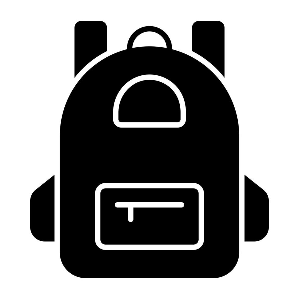 Trendy vector design of backpack