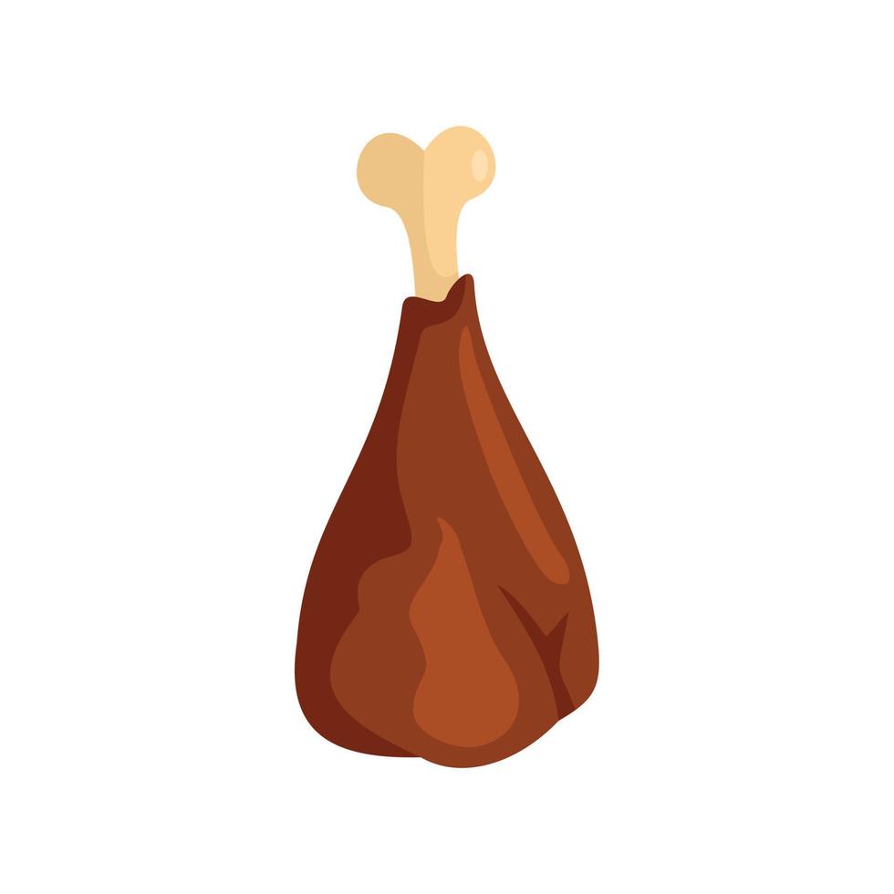 Meat flesh icon, flat style vector