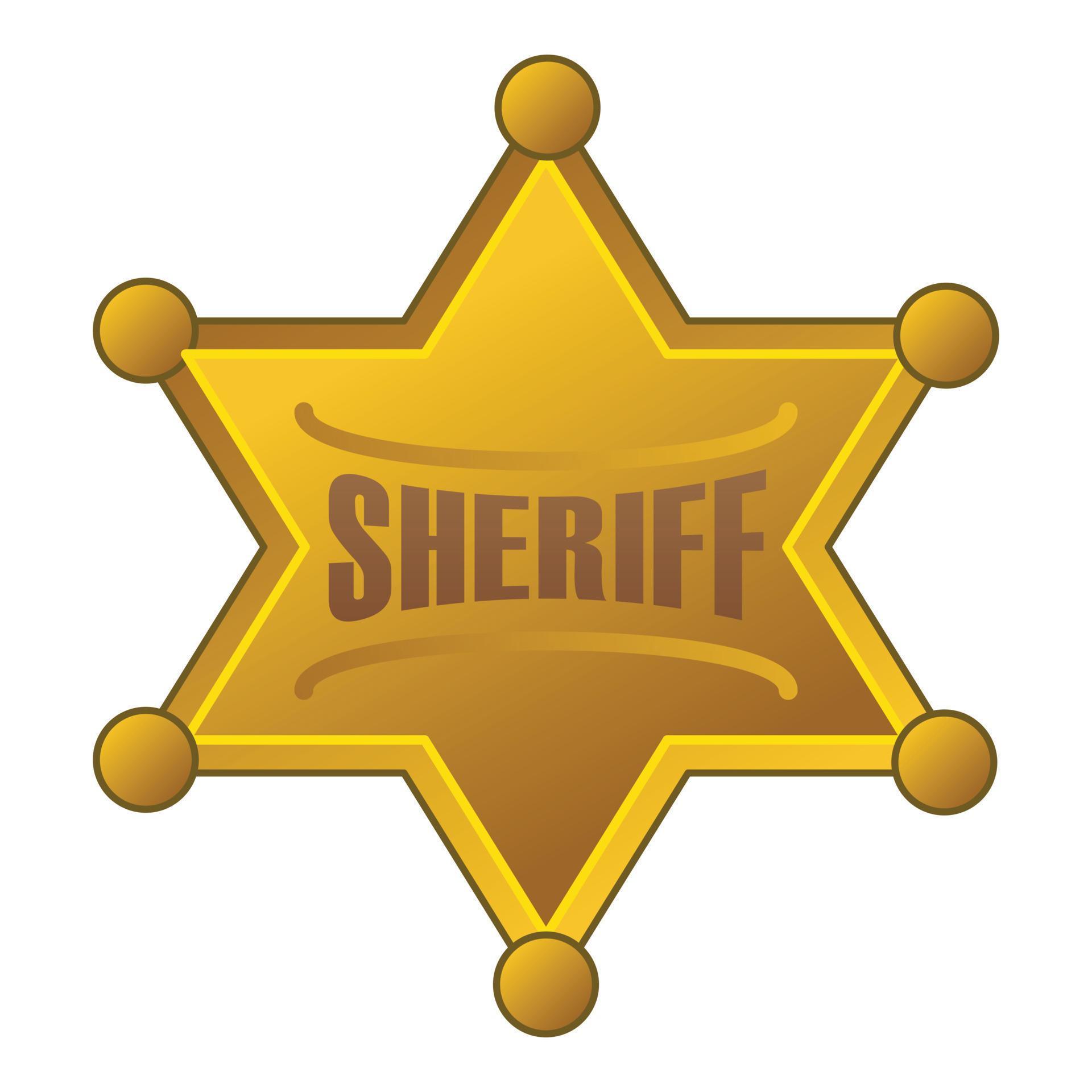 Sheriff star icon, cartoon style 14477116 Vector Art at Vecteezy