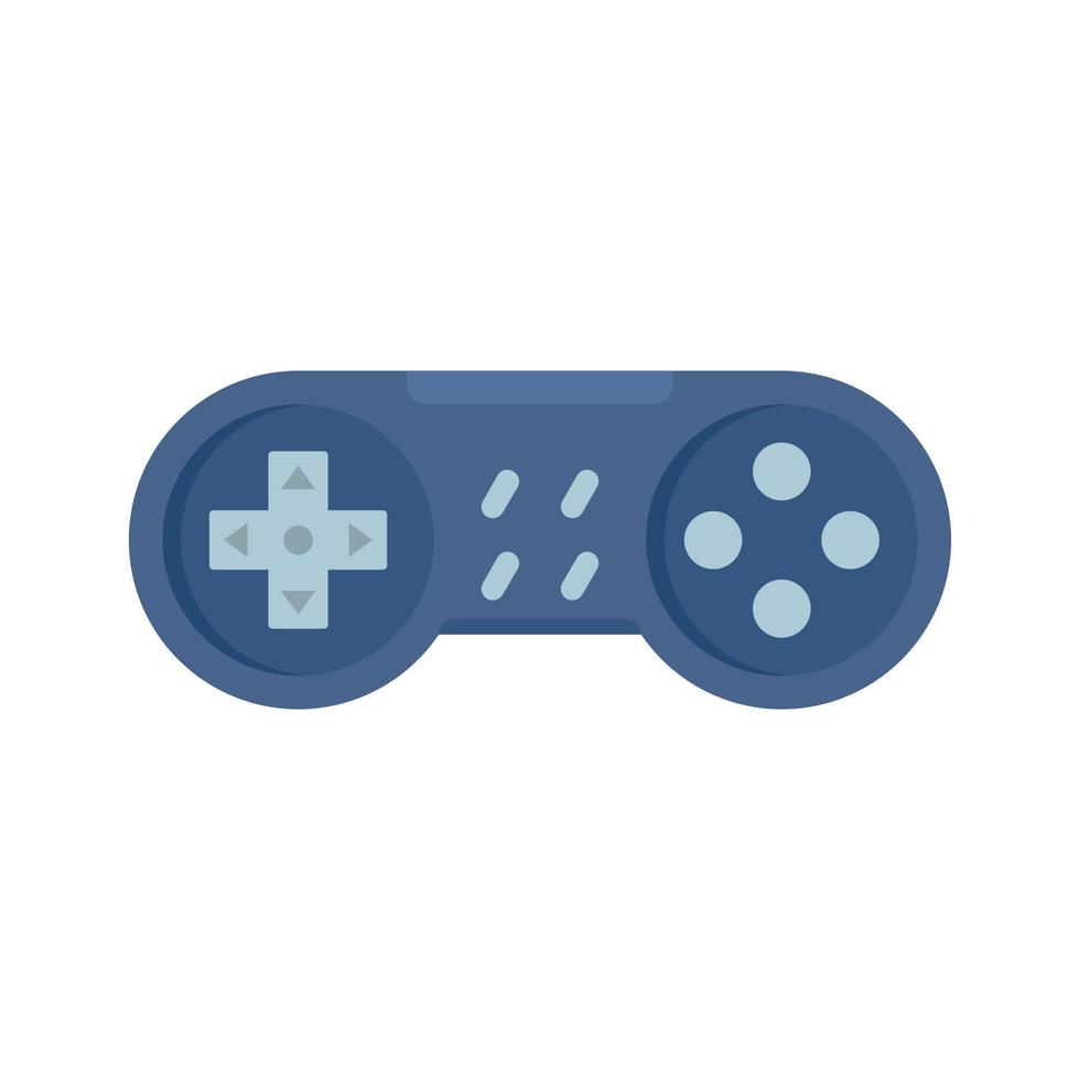 icono de gamepad vintage, estilo plano vector