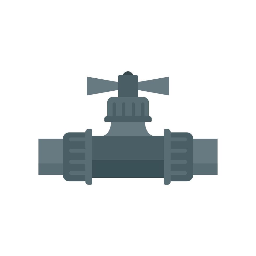 Water irrigation tap icon, flat style vector