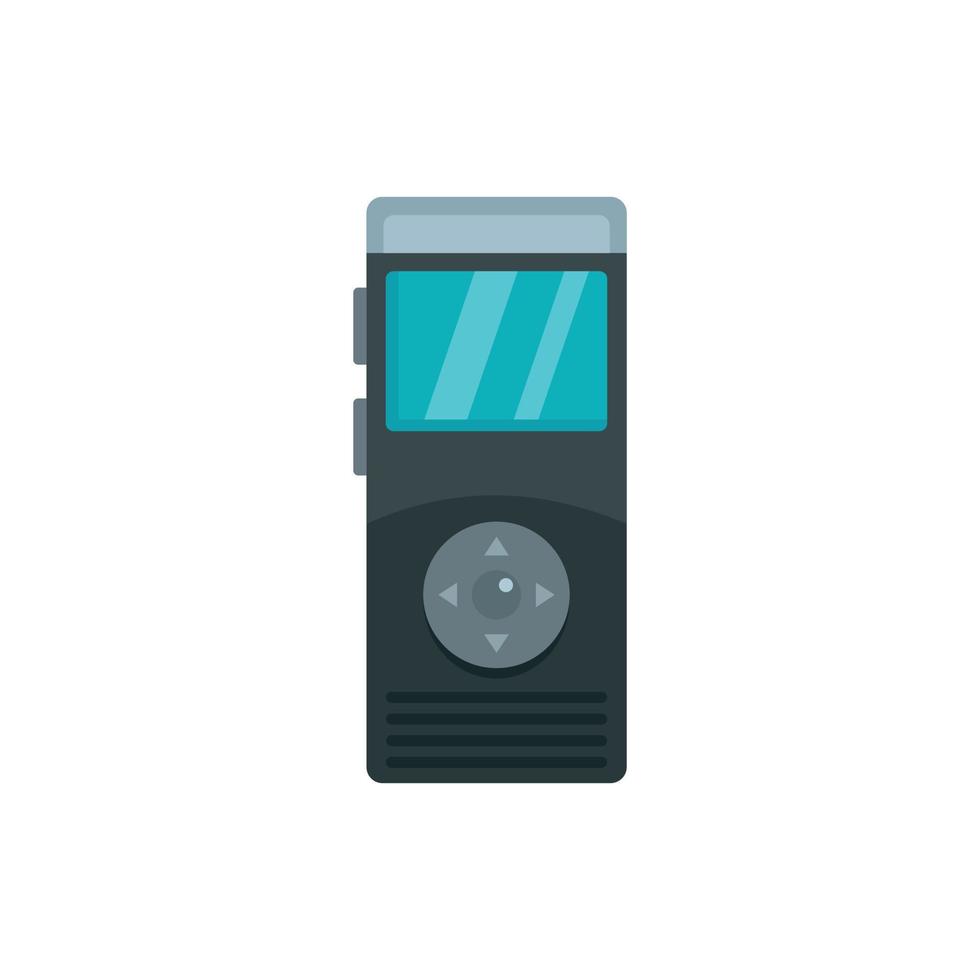 Dictaphone icon, flat style vector