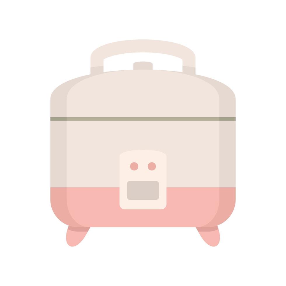 Rice cooker icon, flat style vector