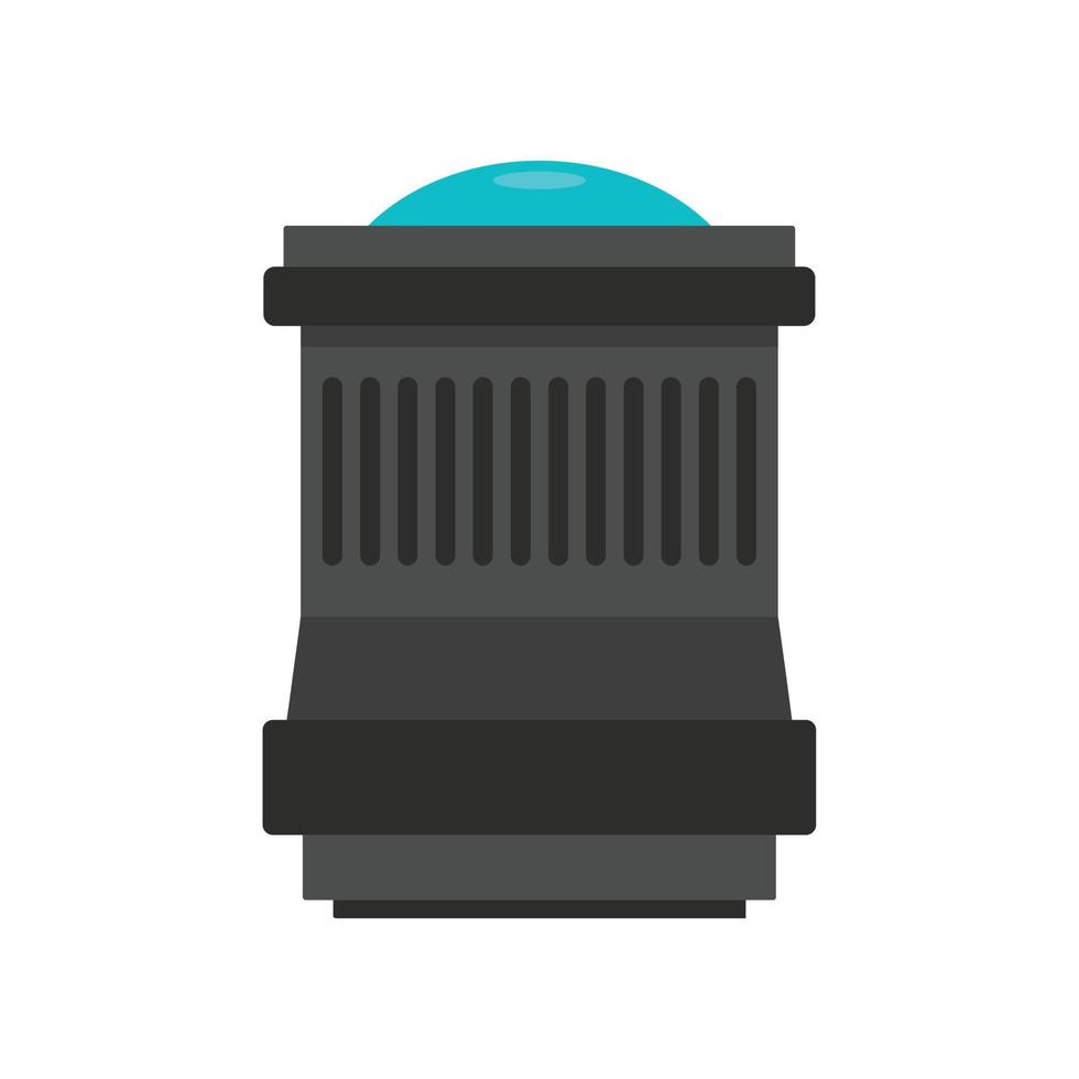 Lens icon, flat style vector