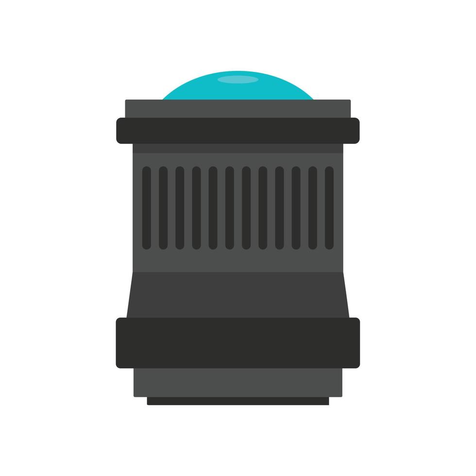 Lens icon, flat style vector