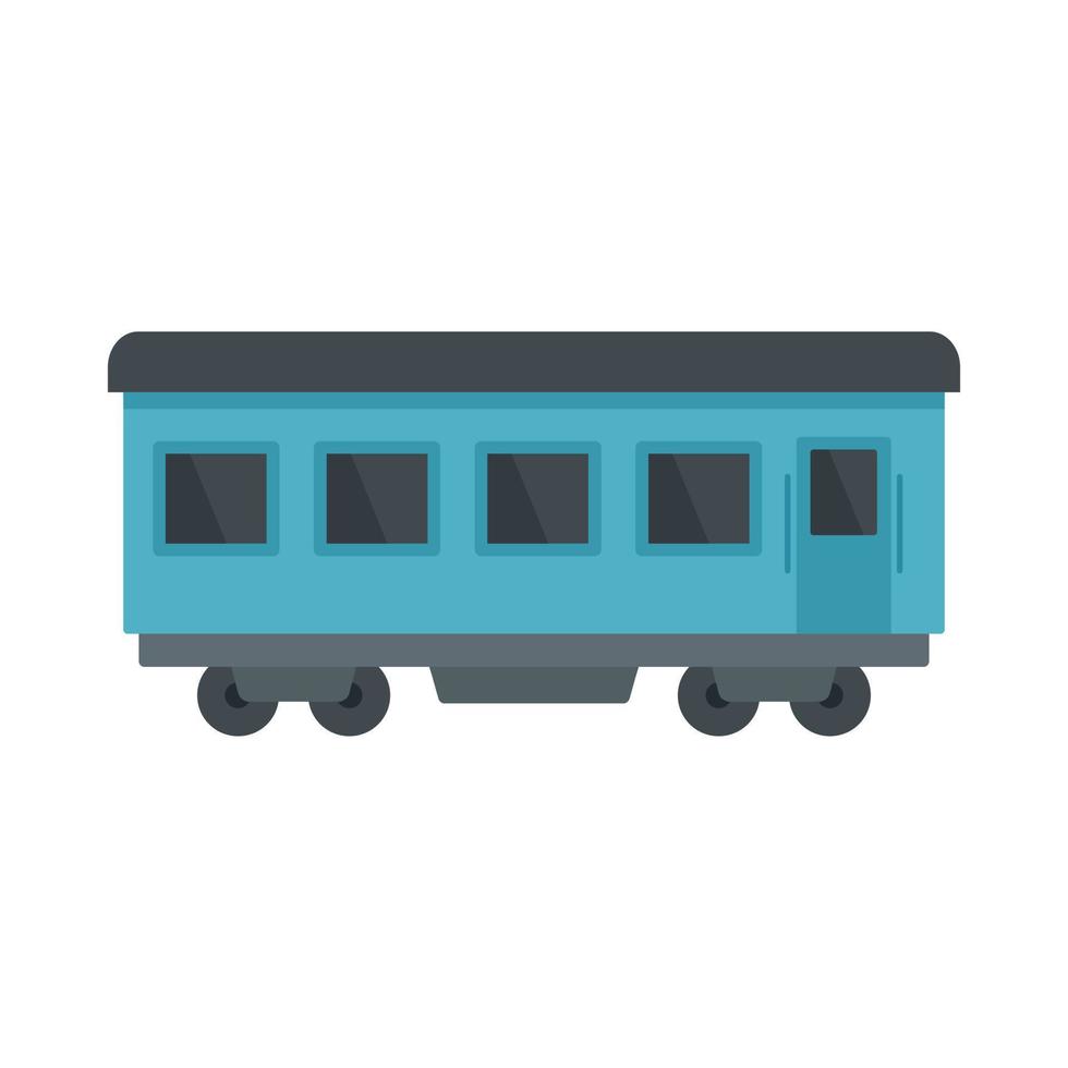 Passenger wagon icon, flat style vector