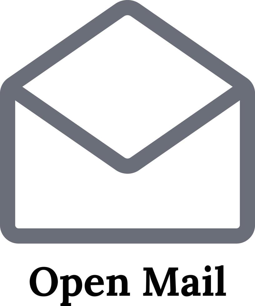 Mail icon. Vector Fully editable and scalable