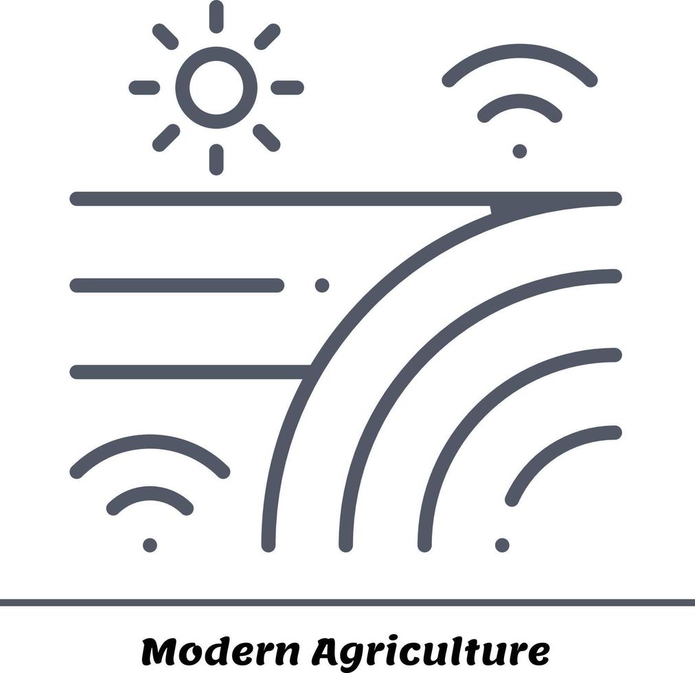 agricultura moderna inteligente, archivo de paquete de vectores agrícolas totalmente editable y escalable