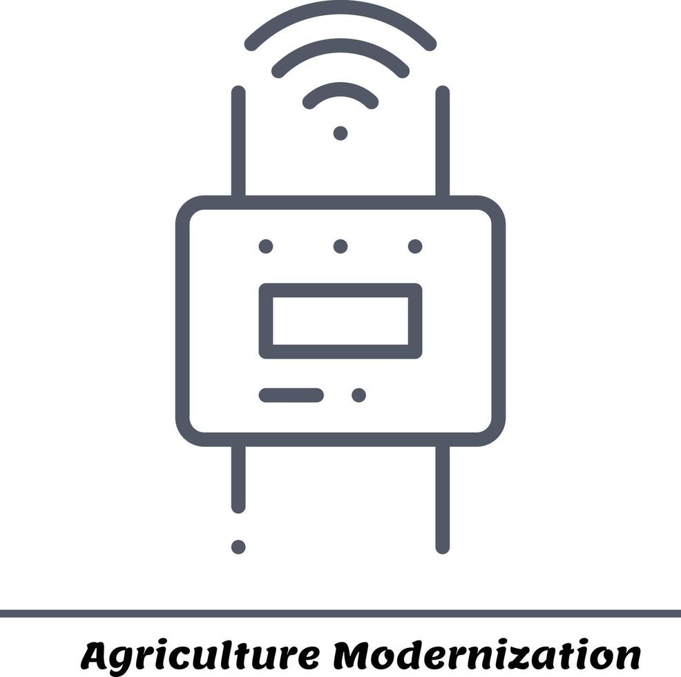 agricultura moderna inteligente, archivo de paquete de vectores agrícolas totalmente editable y escalable