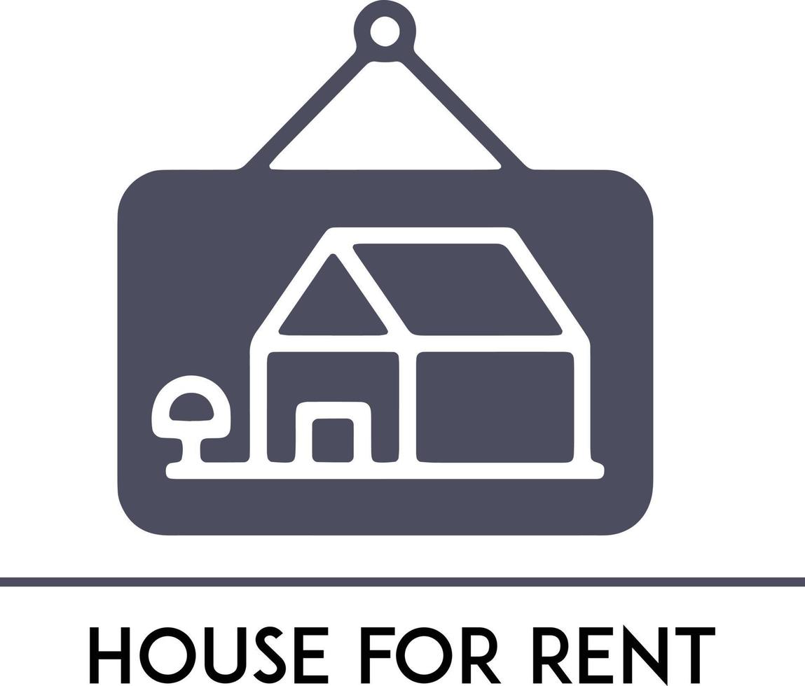House for rent, Real Estate minimal thin line Icon Fully Editable and Scalable. Outline icons collection. Simple vector illustration
