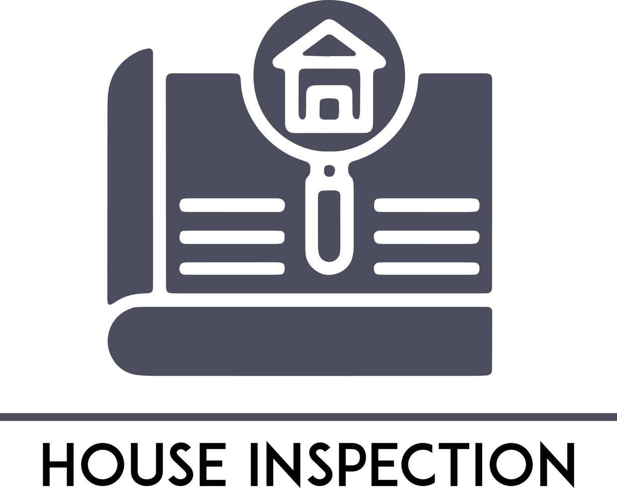 House Inspection icon, Real Estate minimal thin line Icon Fully Editable and Scalable. Outline icons collection. Simple vector illustration