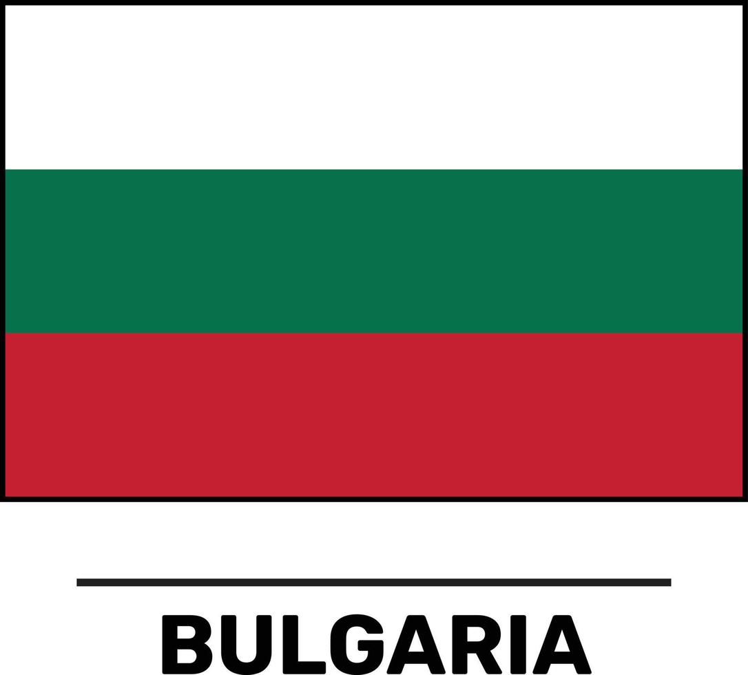 bandera de bulgaria archivo vectorial completamente editable y escalable vector