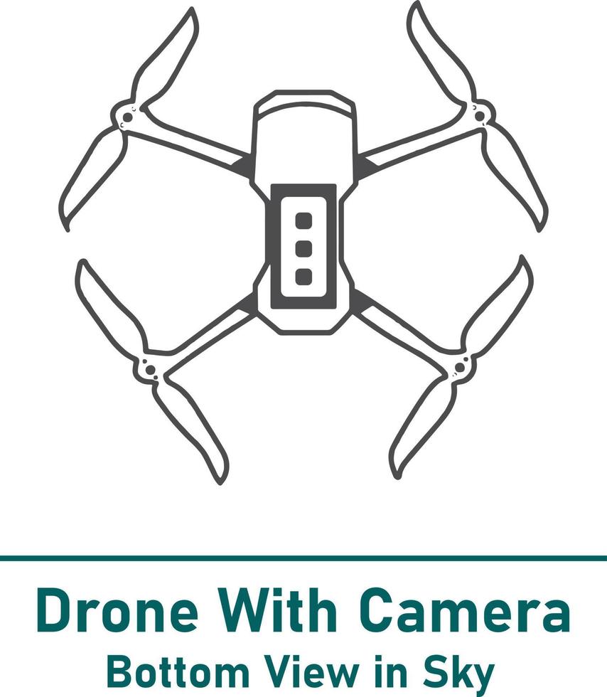 icono de drone moderno de nueva era totalmente editable y escalable vector