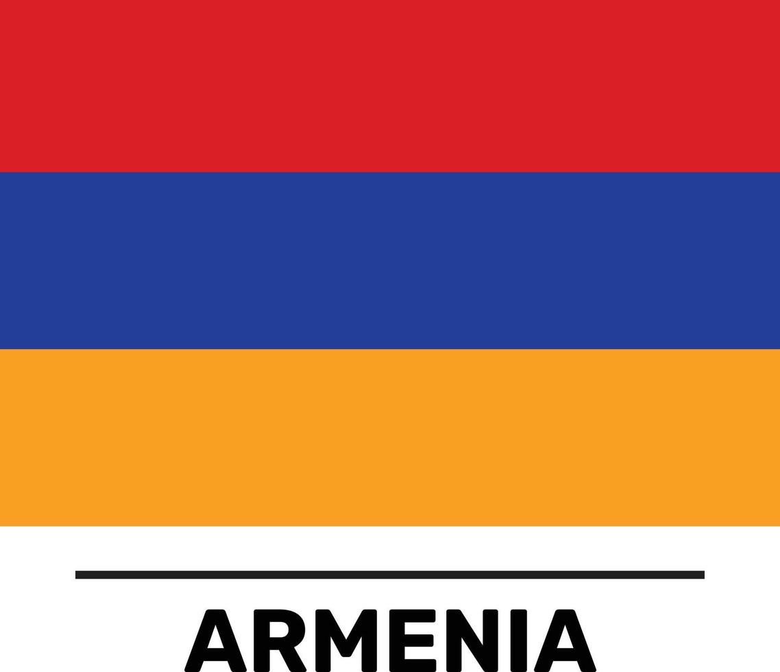 Armenia Flag Vector file fully editable and scalable Easy to use