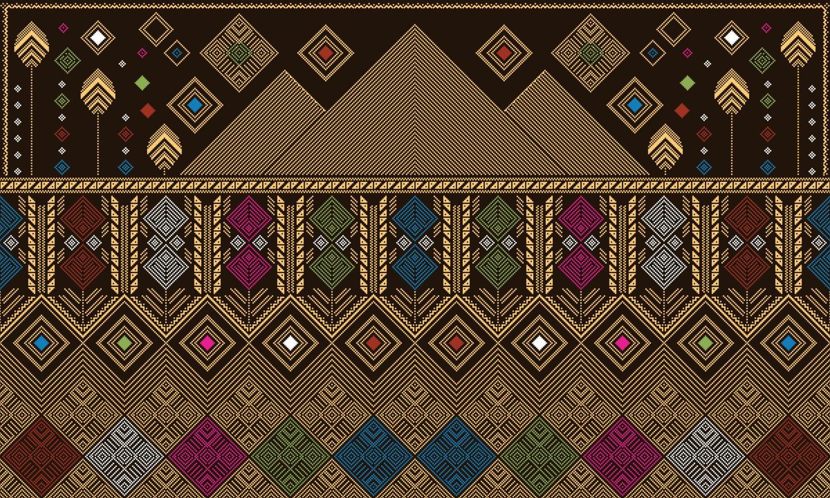 Patterns of the Sasak Tribe's Songket vector