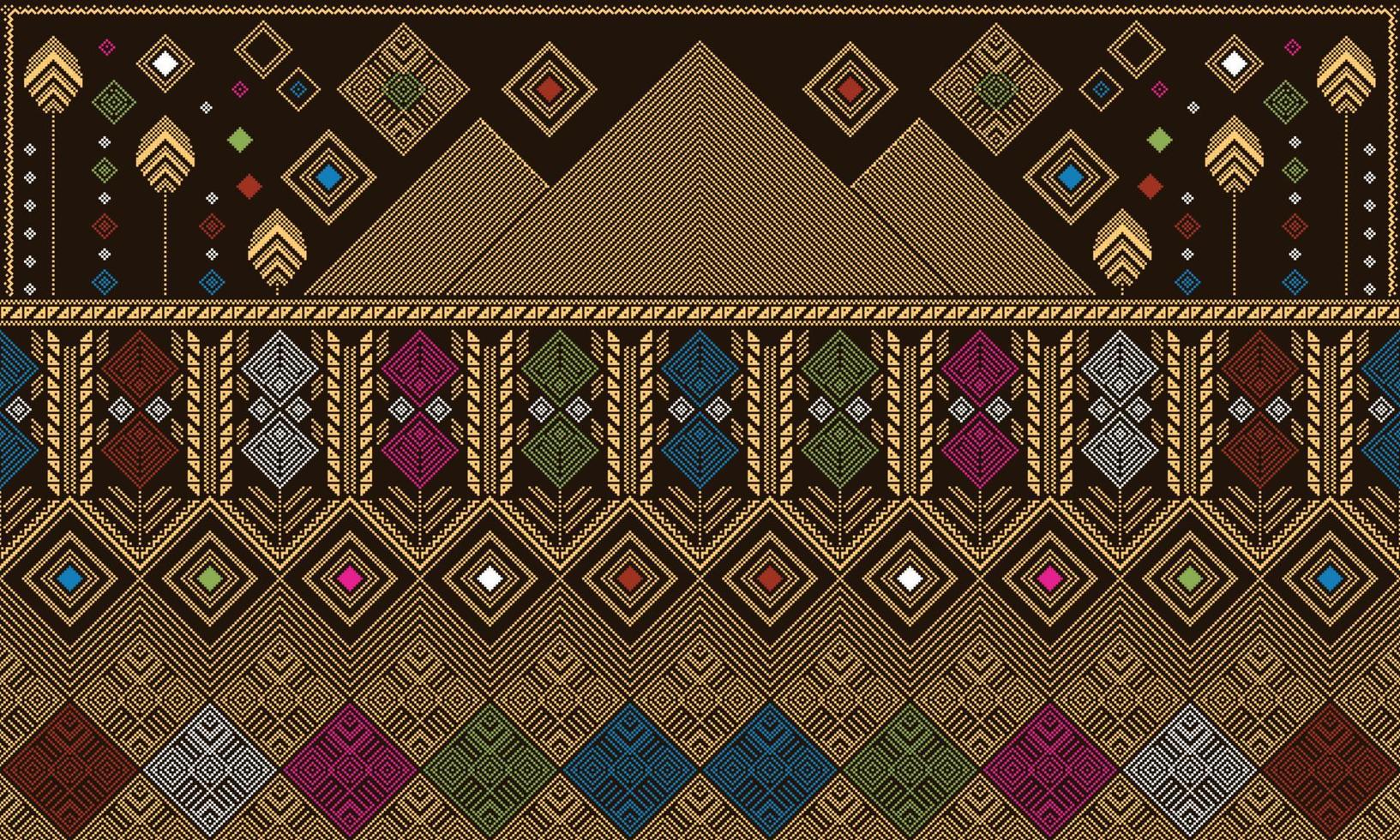 Patterns of the Sasak Tribe's Songket vector