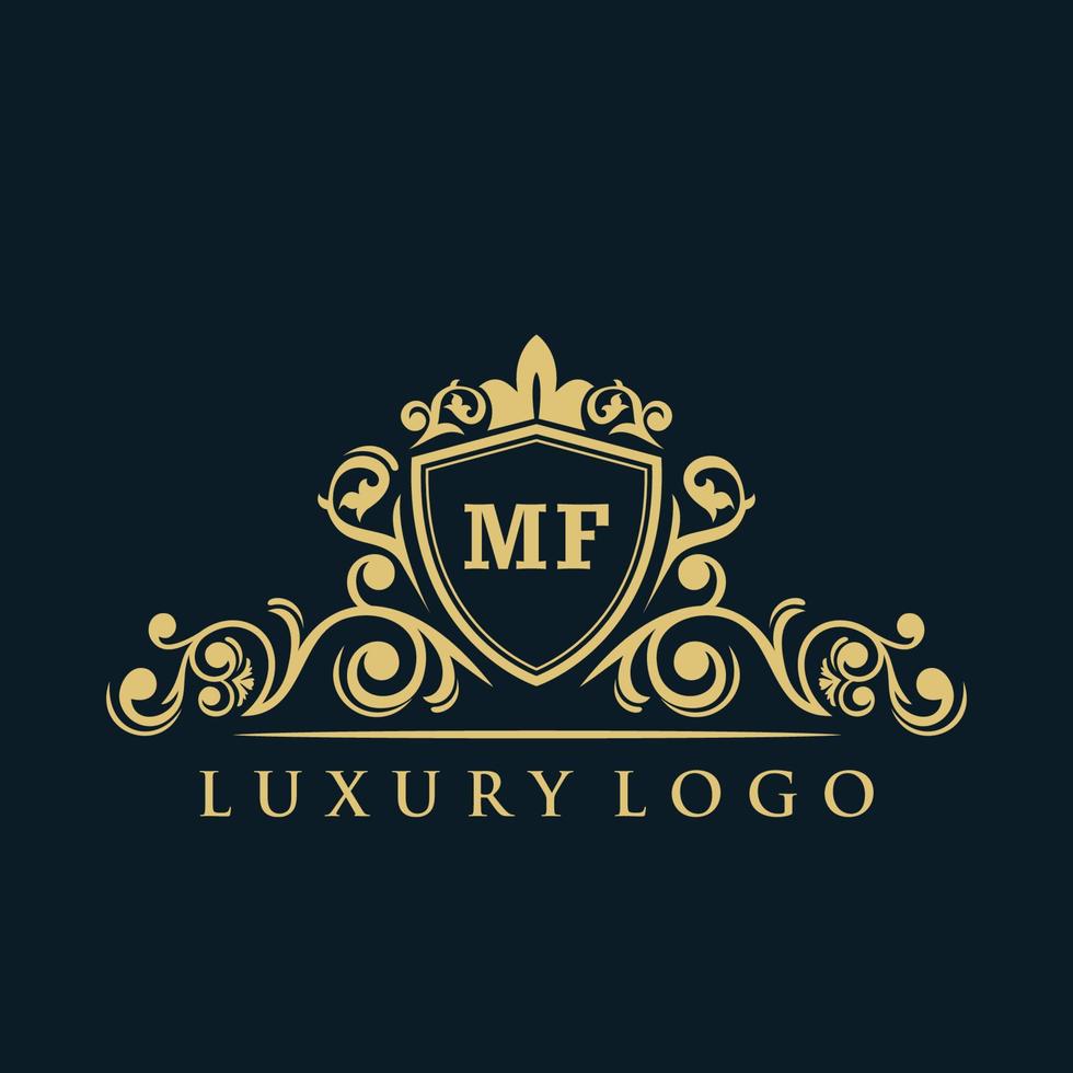 ícone Do Logotipo Dourado Mf Luxury ícone Da Letra Vintage Gold Mf  Ilustração Stock - Ilustração de luxo, elegante: 176702217