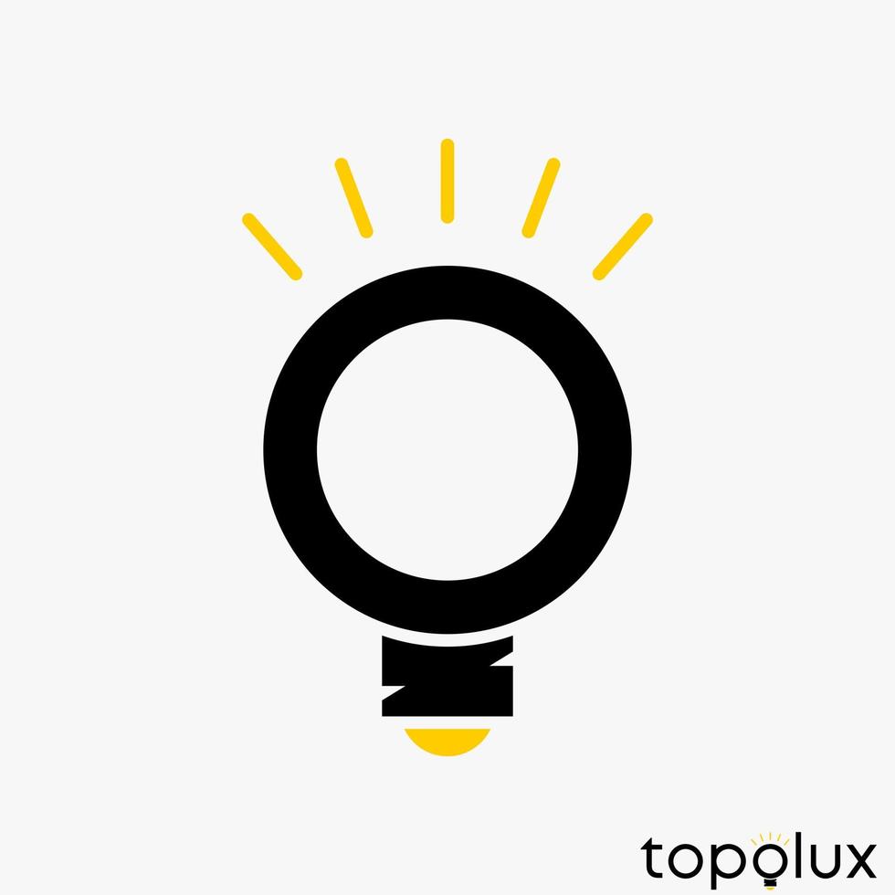 Simple and unique light lamp bulb like letter or word O font image graphic icon logo design abstract concept vector stock. Can be used as symbol related to interior or lighting